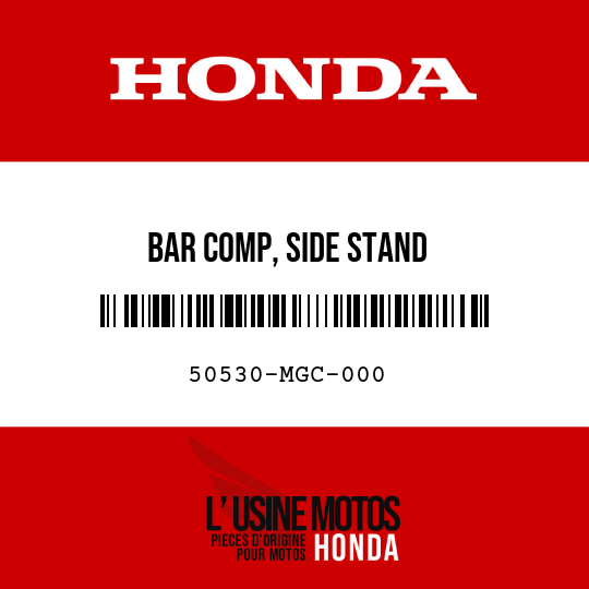 image de 50530-MGC-000 BAR COMP, SIDE STAND