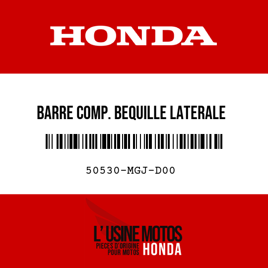 image de 50530-MGJ-D00 BARRE COMP. BEQUILLE LATERALE