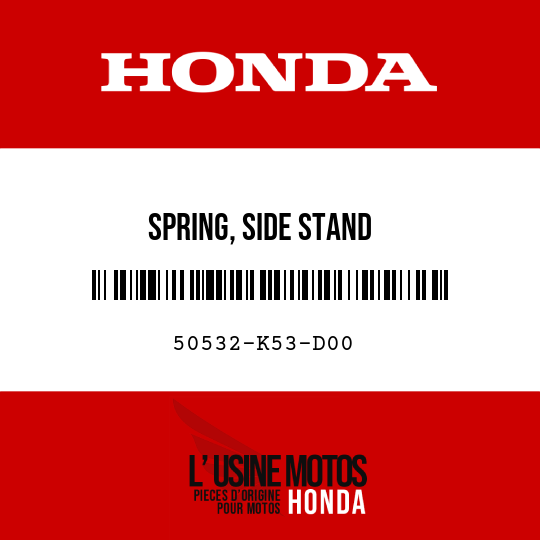 image de 50532-K53-D00 SPRING, SIDE STAND