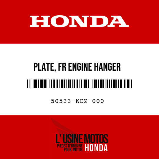 image de 50533-KCZ-000 PLATE, FR ENGINE HANGER
