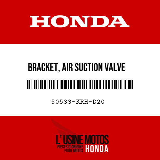 image de 50533-KRH-D20 BRACKET, AIR SUCTION VALVE