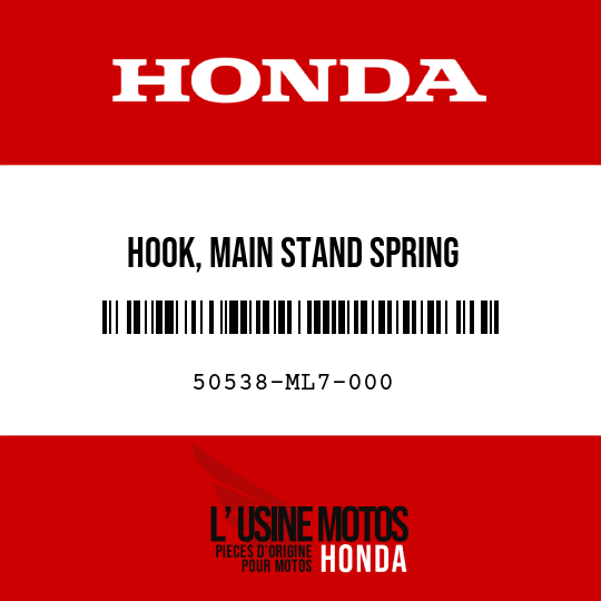 image de 50538-ML7-000 HOOK, MAIN STAND SPRING