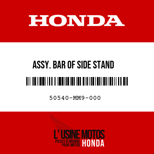 image de 50540-MM9-000 ASSY. BAR OF SIDE STAND