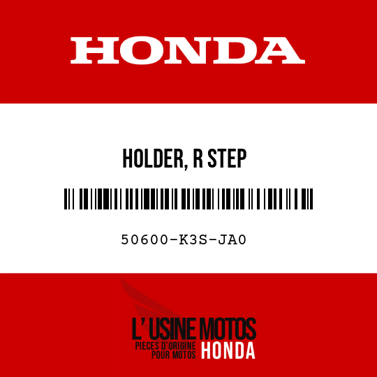 image de 50600-K3S-JA0 HOLDER, R STEP