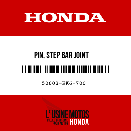 image de 50603-KK6-700 PIN, STEP BAR JOINT