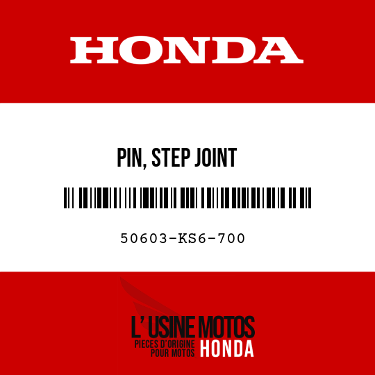 image de 50603-KS6-700 PIN, STEP JOINT