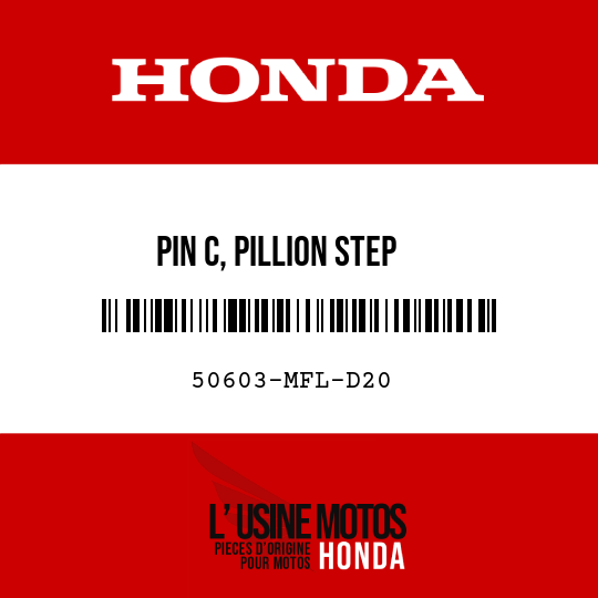 image de 50603-MFL-D20 PIN C, PILLION STEP