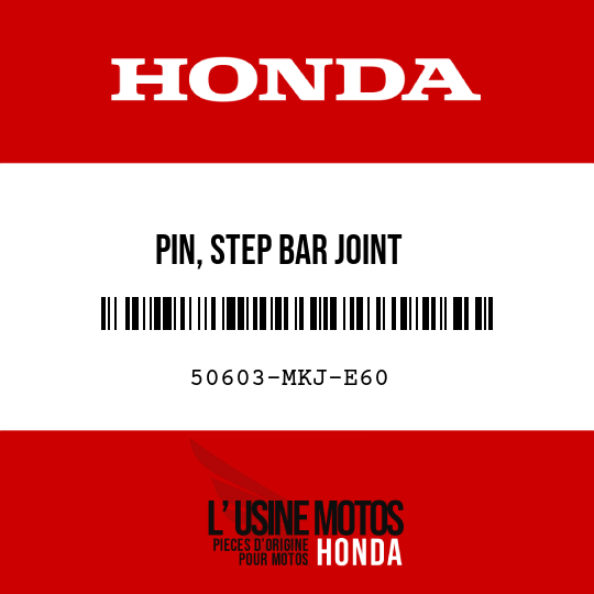 image de 50603-MKJ-E60 PIN, STEP BAR JOINT