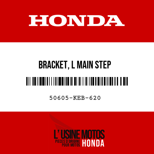 image de 50605-KEB-620 BRACKET, L MAIN STEP