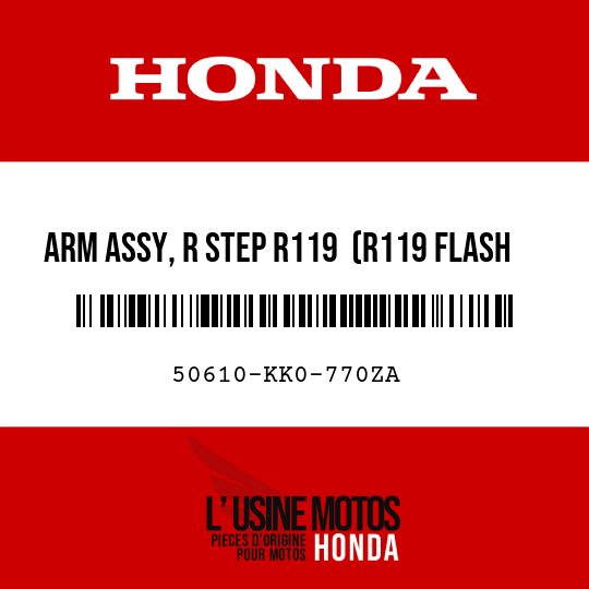image de 50610-KK0-770ZA ARM ASSY, R STEP R119  (R119 FLASH RED)