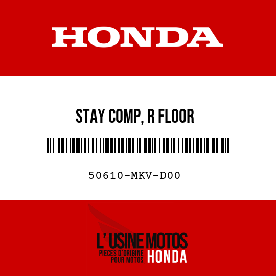 image de 50610-MKV-D00 STAY COMP, R FLOOR