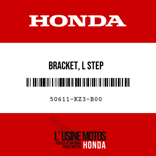 image de 50611-KZ3-B00 BRACKET, L STEP