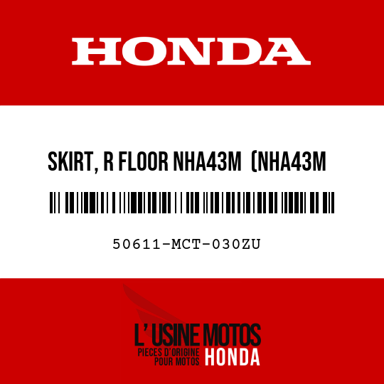 image de 50611-MCT-030ZU SKIRT, R FLOOR NHA43M  (NHA43M CYBER SILVER METALLIC)