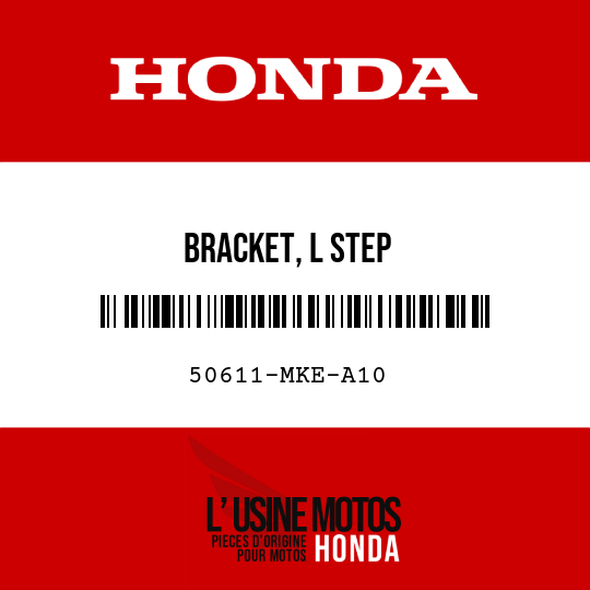 image de 50611-MKE-A10 BRACKET, L STEP