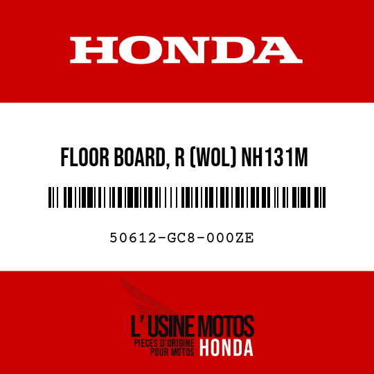 image de 50612-GC8-000ZE FLOOR BOARD, R (WOL) NH131M