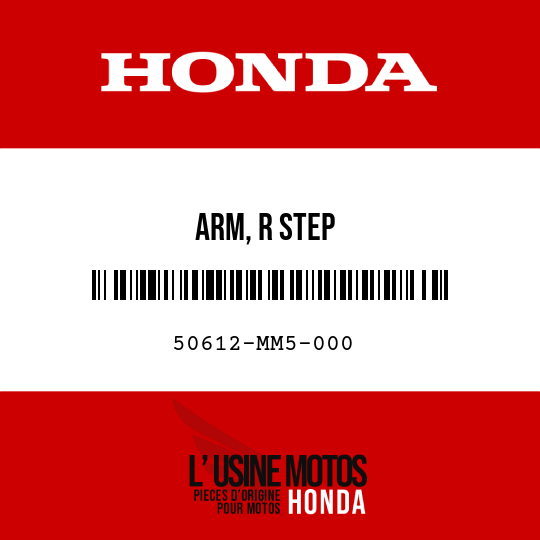 image de 50612-MM5-000 ARM, R STEP