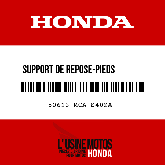 image de 50613-MCA-S40ZA SUPPORT DE REPOSE-PIEDS       PRINCIPAL D NH146M
