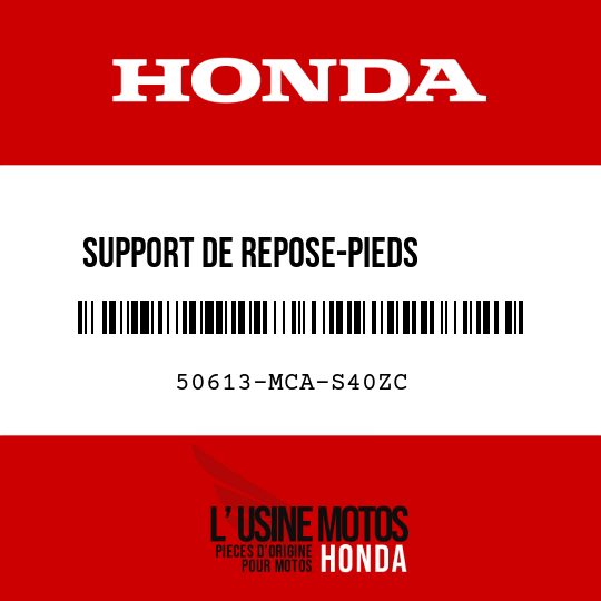 image de 50613-MCA-S40ZC SUPPORT DE REPOSE-PIEDS       PRINCIPAL D NHA86M