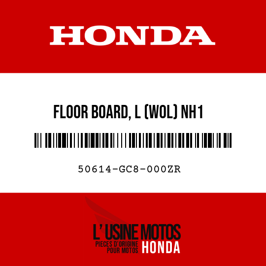 image de 50614-GC8-000ZR FLOOR BOARD, L (WOL) NH1