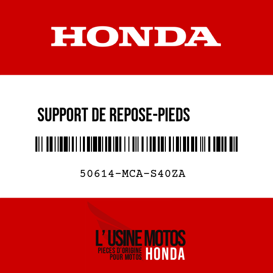 image de 50614-MCA-S40ZA SUPPORT DE REPOSE-PIEDS       PRINCIPAL G NH146M