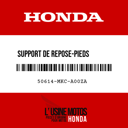 image de 50614-MKC-A00ZA SUPPORT DE REPOSE-PIEDS       PRINCIPAL G NH460M