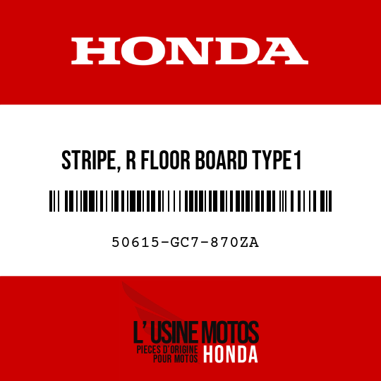 image de 50615-GC7-870ZA STRIPE, R FLOOR BOARD TYPE1