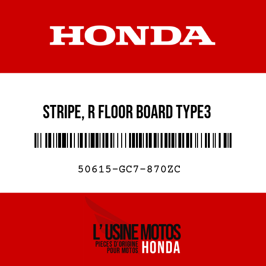 image de 50615-GC7-870ZC STRIPE, R FLOOR BOARD TYPE3