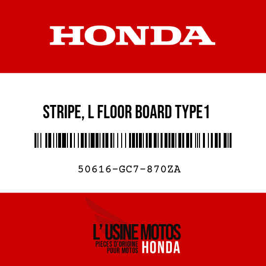 image de 50616-GC7-870ZA STRIPE, L FLOOR BOARD TYPE1