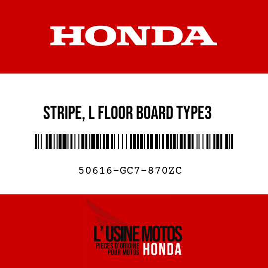 image de 50616-GC7-870ZC STRIPE, L FLOOR BOARD TYPE3
