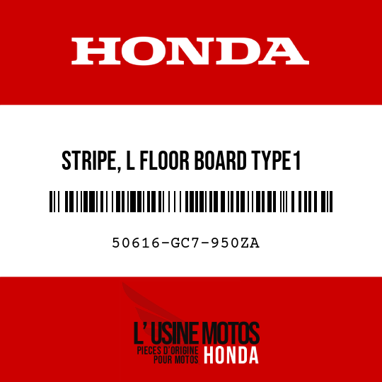 image de 50616-GC7-950ZA STRIPE, L FLOOR BOARD TYPE1
