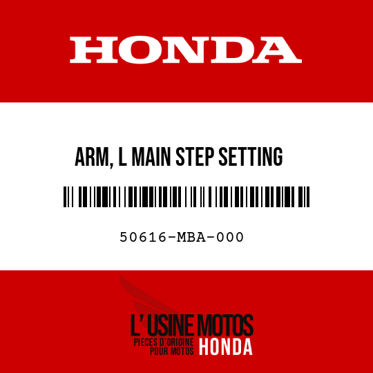 image de 50616-MBA-000 ARM, L MAIN STEP SETTING