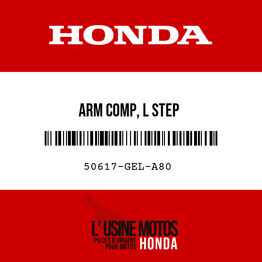 image de 50617-GEL-A80 ARM COMP, L STEP