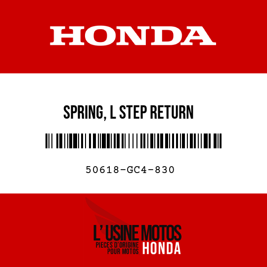 image de 50618-GC4-830 SPRING, L STEP RETURN