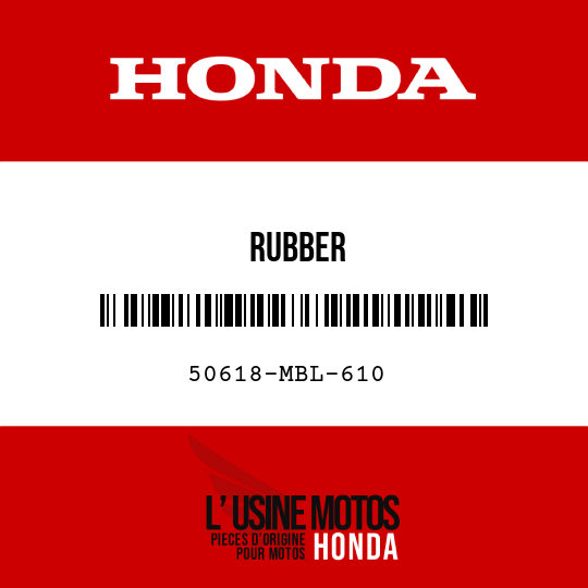 image de 50618-MBL-610 RUBBER