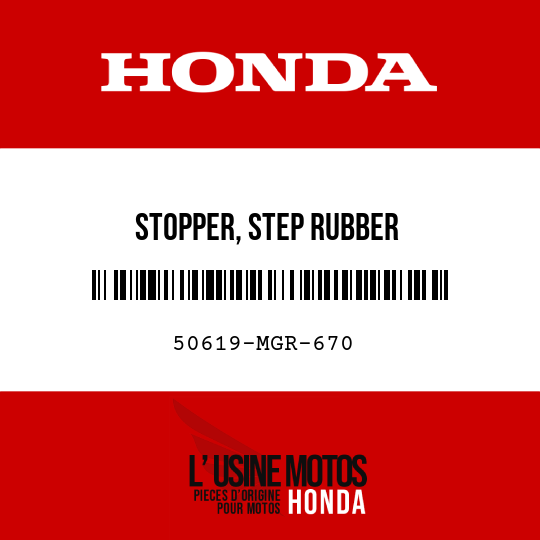 image de 50619-MGR-670 STOPPER, STEP RUBBER