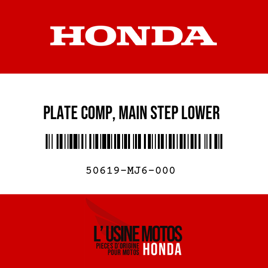 image de 50619-MJ6-000 PLATE COMP, MAIN STEP LOWER