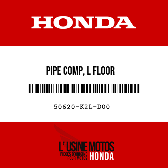 image de 50620-K2L-D00 PIPE COMP, L FLOOR