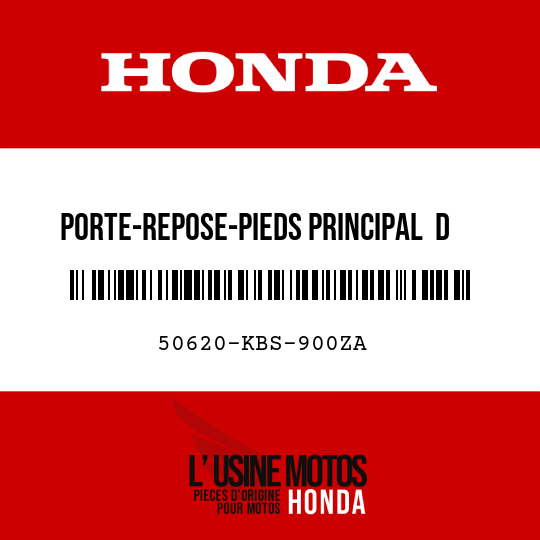 image de 50620-KBS-900ZA PORTE-REPOSE-PIEDS PRINCIPAL  D NH35M 