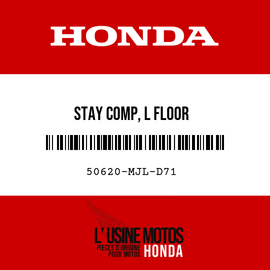 image de 50620-MJL-D71 STAY COMP, L FLOOR