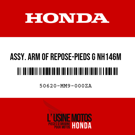 image de 50620-MM9-000ZA ASSY. ARM OF REPOSE-PIEDS G NH146M