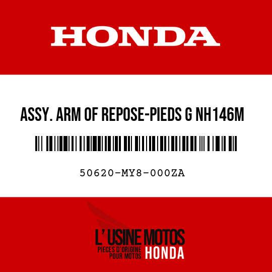 image de 50620-MY8-000ZA ASSY. ARM OF REPOSE-PIEDS G NH146M