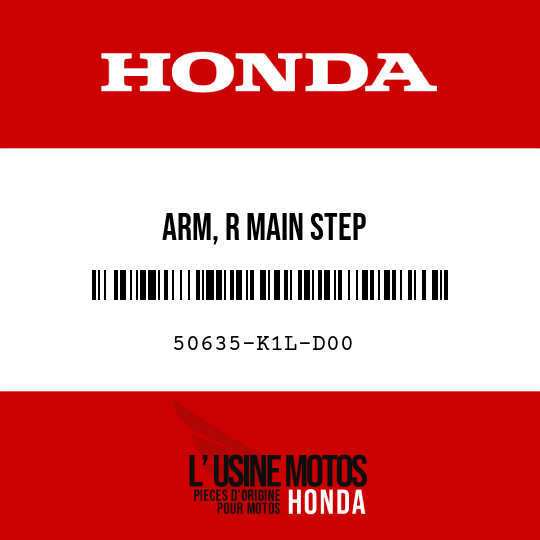 image de 50635-K1L-D00 ARM, R MAIN STEP