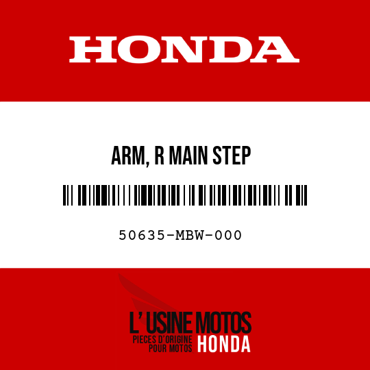 image de 50635-MBW-000 ARM, R MAIN STEP