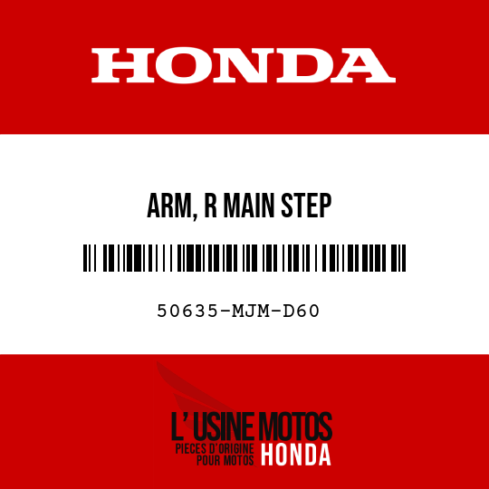 image de 50635-MJM-D60 ARM, R MAIN STEP