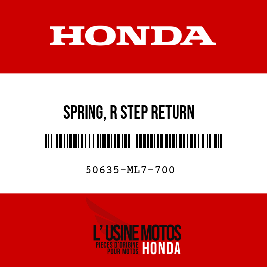 image de 50635-ML7-700 SPRING, R STEP RETURN