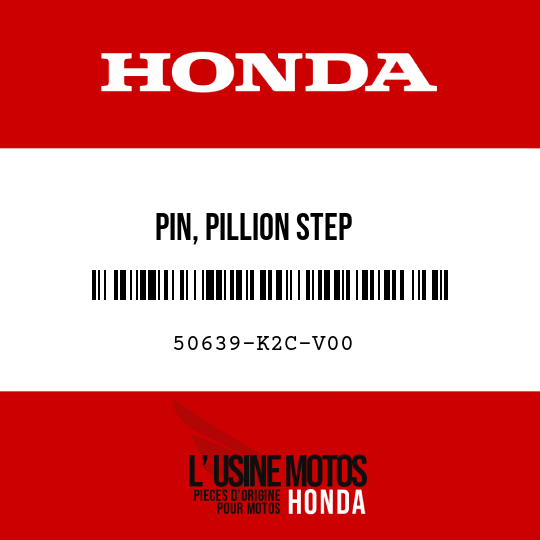 image de 50639-K2C-V00 PIN, PILLION STEP