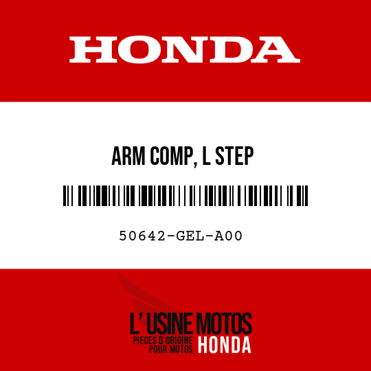 image de 50642-GEL-A00 ARM COMP, L STEP