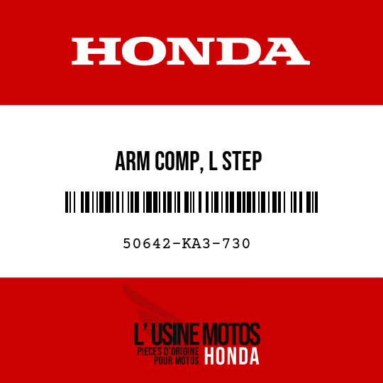 image de 50642-KA3-730 ARM COMP, L STEP