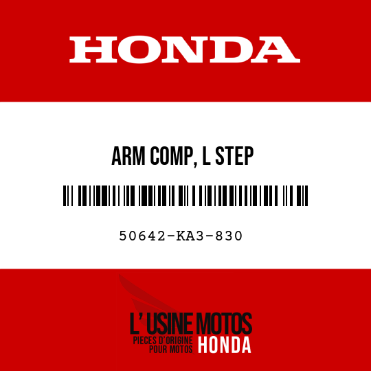 image de 50642-KA3-830 ARM COMP, L STEP