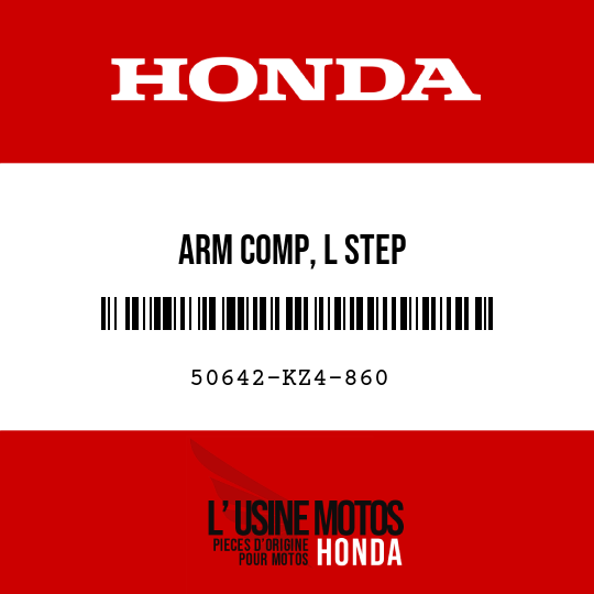 image de 50642-KZ4-860 ARM COMP, L STEP